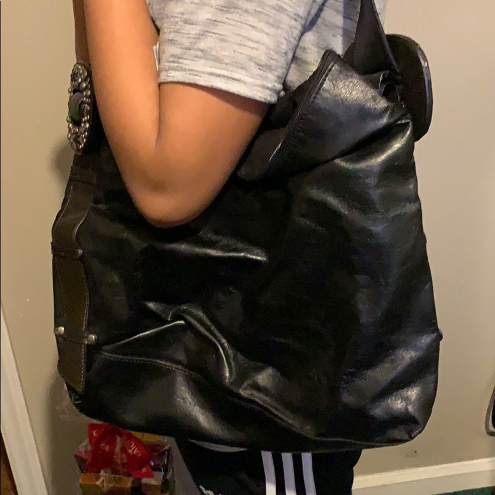 Fashion Express Black Pleather Purse